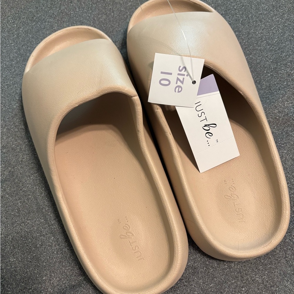 Just Be Women's Beige Mules